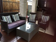 RATTAN OUTDOOR LOUNGE SETTING & COFFEE TABLE- Mardi Central Coast