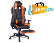 PU Leather Mesh Reclining Office Desk Gaming Executive Chair Orange