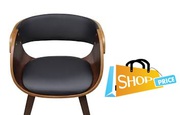 vidaXL Wooden Dining Chair Brown 1 pc