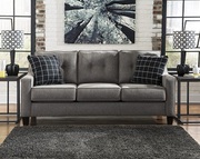 BRONTY FABRIC LOUNGE 3 SEATER CHARCOAL