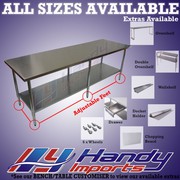 2438 X 762mm #304 Stainless Steel Bench