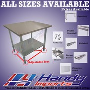 700X700mm 304 Stainless Steel Bench With Hole