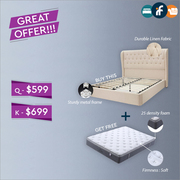 Buy Venice Bed Fabric and Get Basic Collection II Mattress FREE!