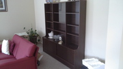 large wall unit chocolate colour