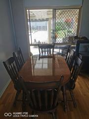 7 Piece Dining Set Solid Timber